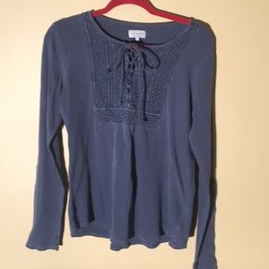Lucky Brand Thermal Boho Top